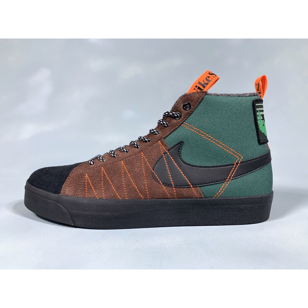 Nike SB Zoom Blazer Mid Premium Green Black Brown DC8903-300 Men Size 9.5